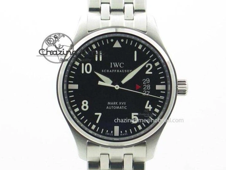 MIROTIME 1231 HighQuality Mark XVIII LAUREUS IW324703 Black Ceramic MKF Best Edition On Black Nylon Strap A 7218